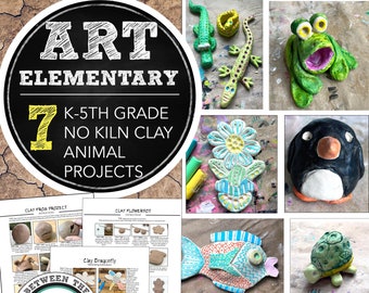 Elementary No Kiln Clay Unit: Animal Clay Air Dry Project, Activities