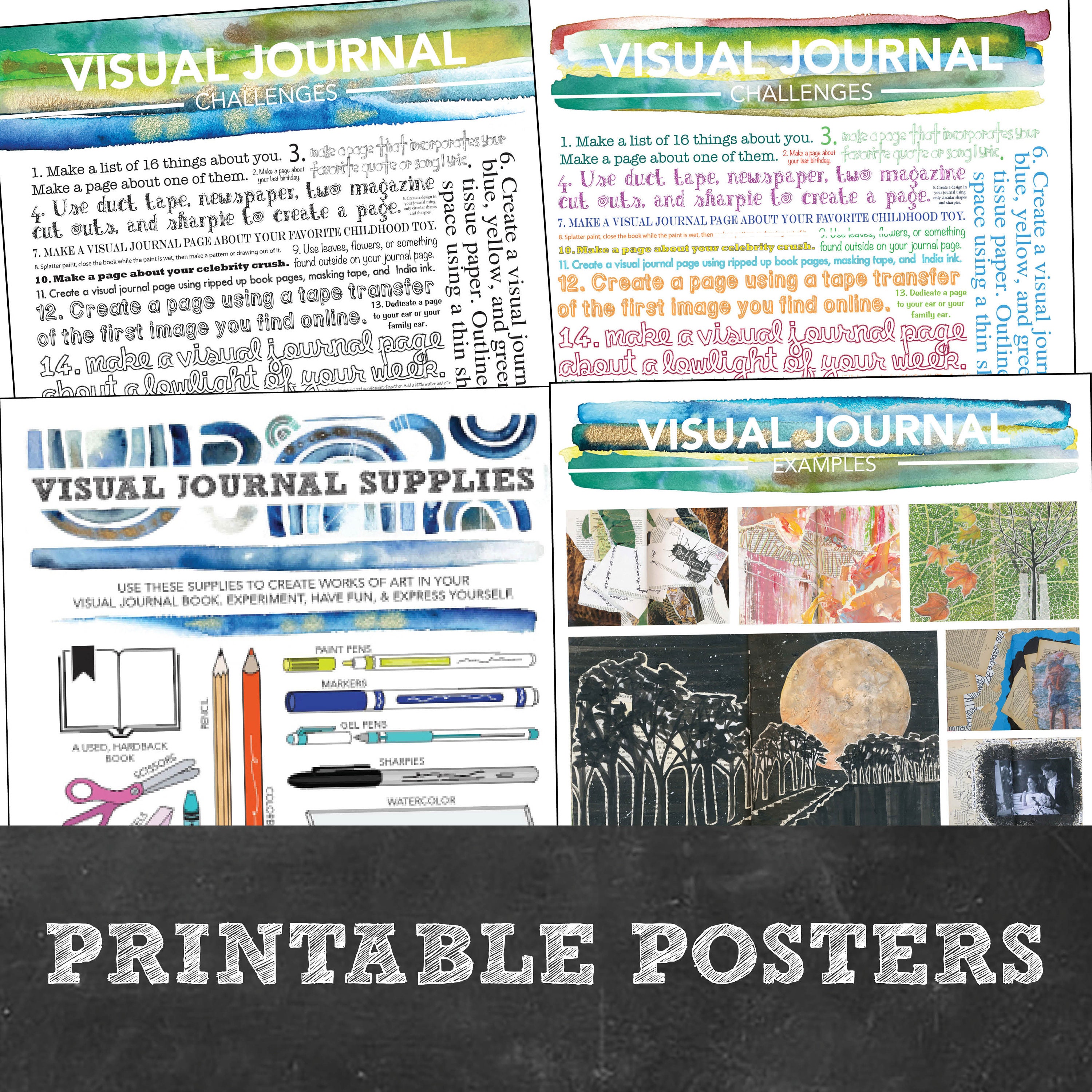 Mini Visual Journal Visual Journal Project Pack: Everything for a Year of Junk Journals - Etsy