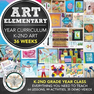 Elementary Art Curriculum Kindergarten Art, 1st, 2nd Grade Art Projects, Lessons