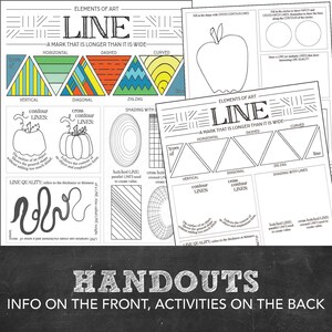 Elements of Art Worksheets: Activities & Lesson (Digital) image 3