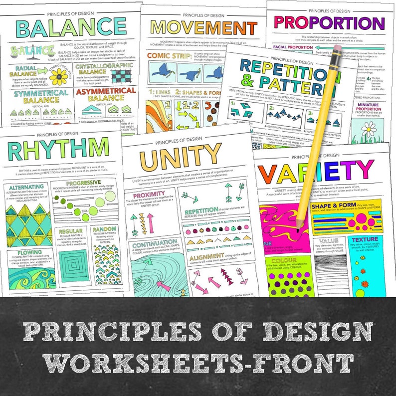 Middle, High School Introduction to Art Notebook: 30 Handouts ...