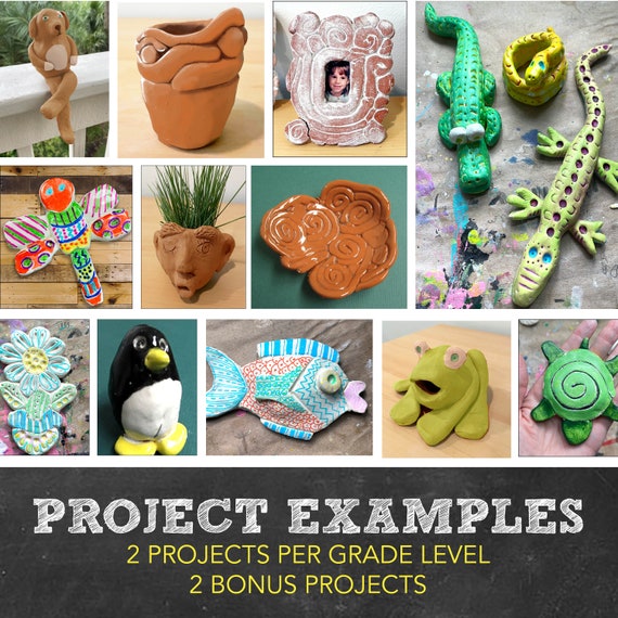 Elementary Art Clay Curriculum: 2 Clay Units, 14 Art Lessons