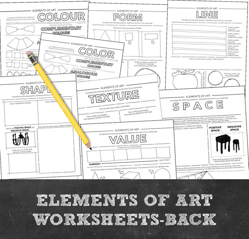 Middle, High School Introduction to Art Notebook: 30 Handouts ...