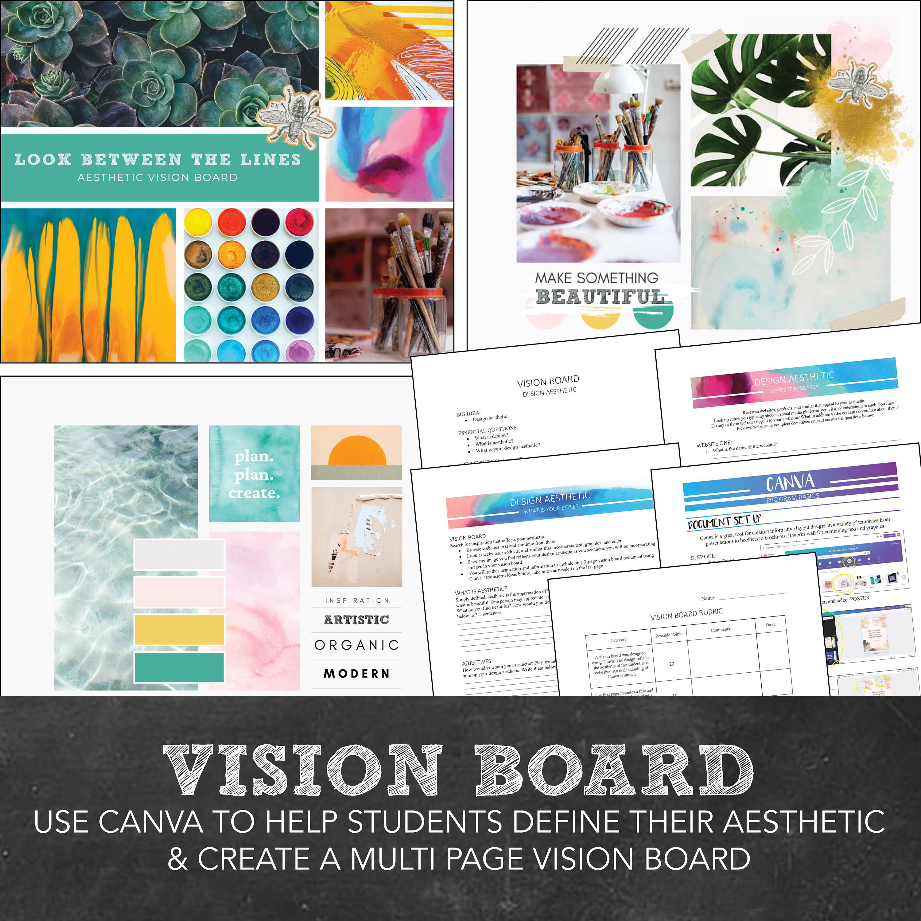 Digital Design, Graphic Design Canva Projects: Middle, High School Art ...