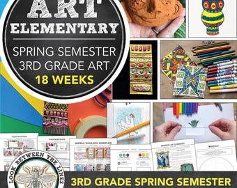 3rd Grade Art Curriculum: Semester Art Projects & Lessons