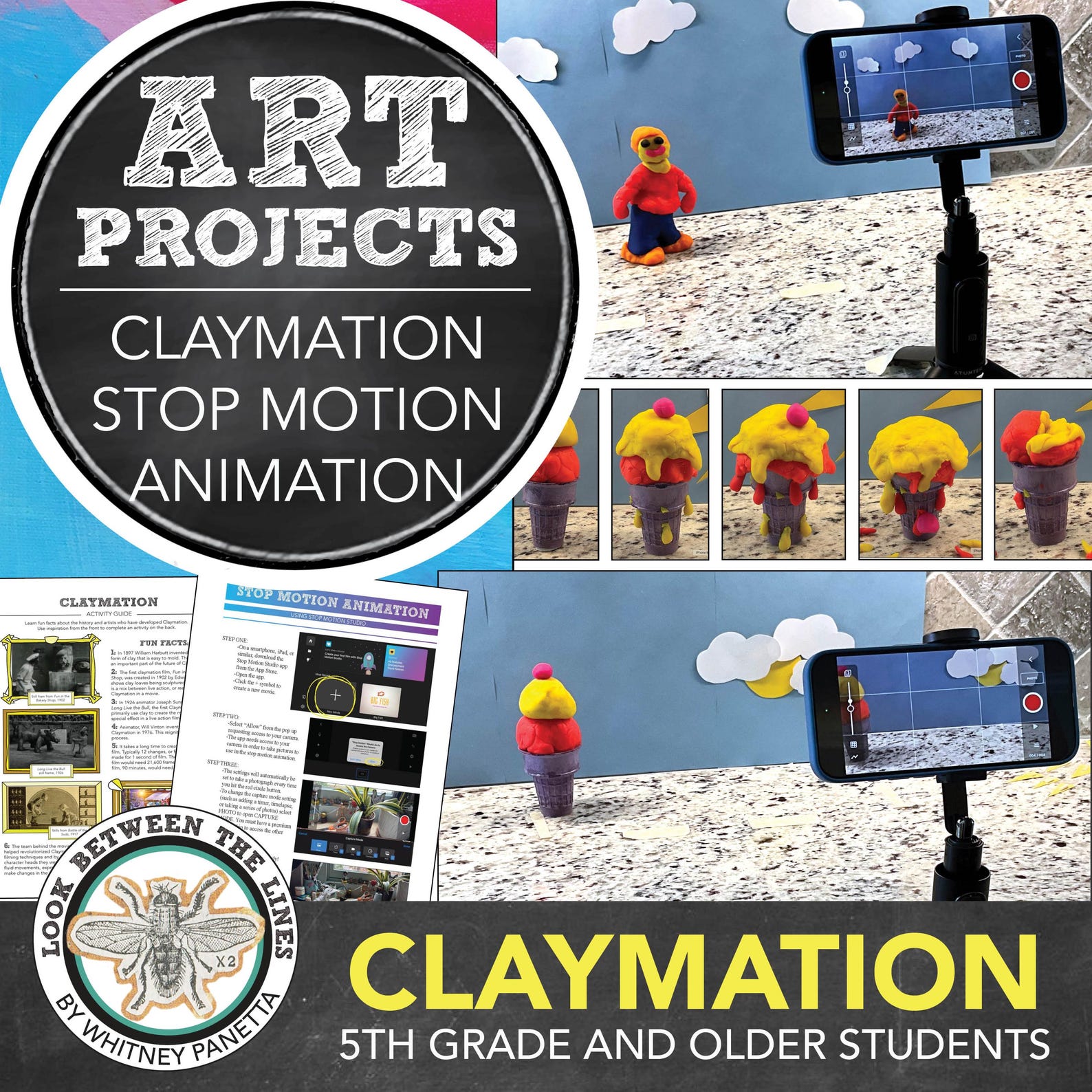 Claymation Stop Motion Animation Art Project: Middle School Art - Etsy