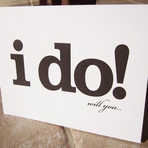 パーソナライズされた「I Do」ブライズメイドカード6枚