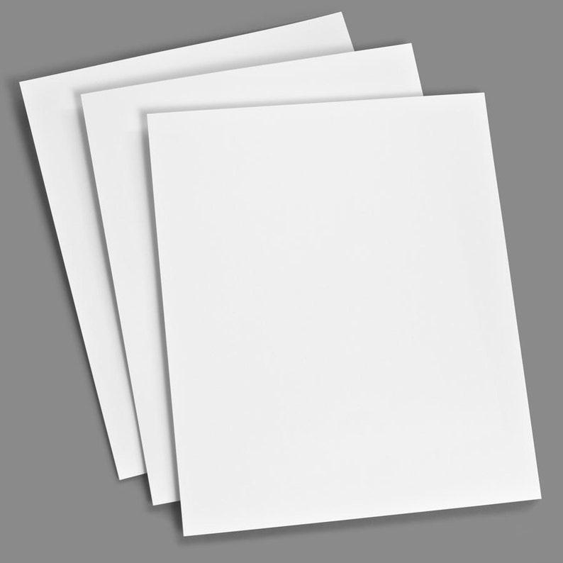 Blank Do-it-Yourself Classic White 8.5x11 Cardstock