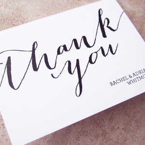 200 Escritura a mano Guión de boda Gracias Papelería personalizada