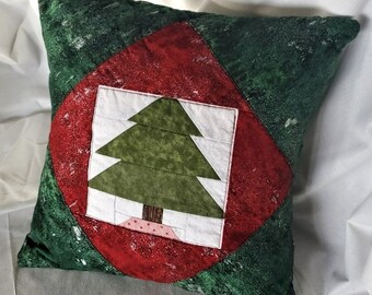 12-inch Christmas Tree Throw Pillow