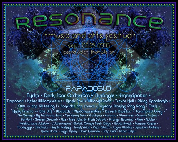Resonance Music Festival 2016 Event Poster | Etsy