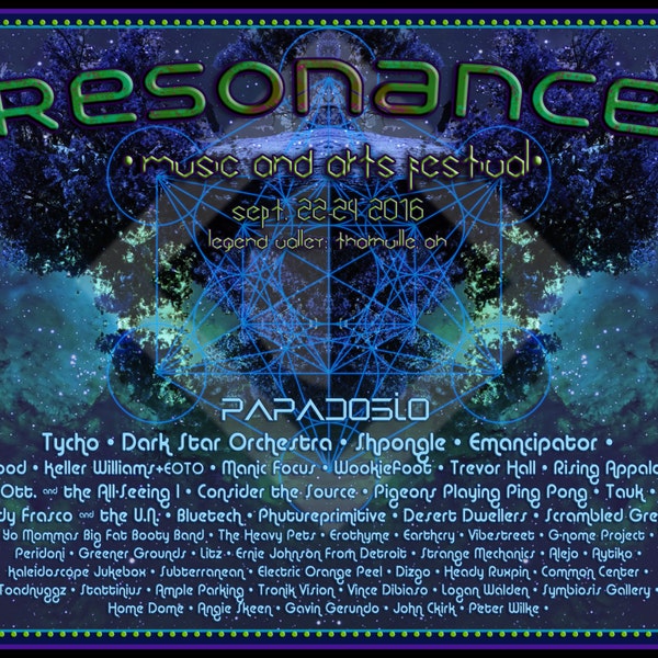 Resonance Music Festival 2016 Event Poster