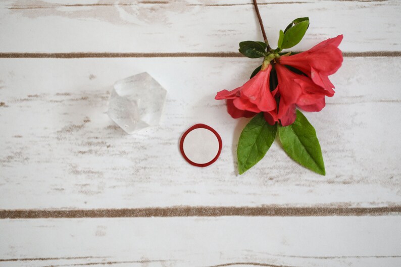 Heart flower Wax seal Sticker