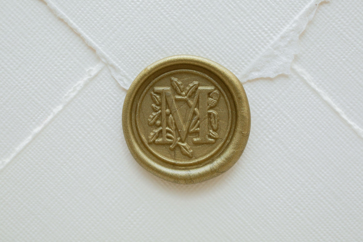 M Letter Wax Seal Initial Wax Seal Stamp Etsy