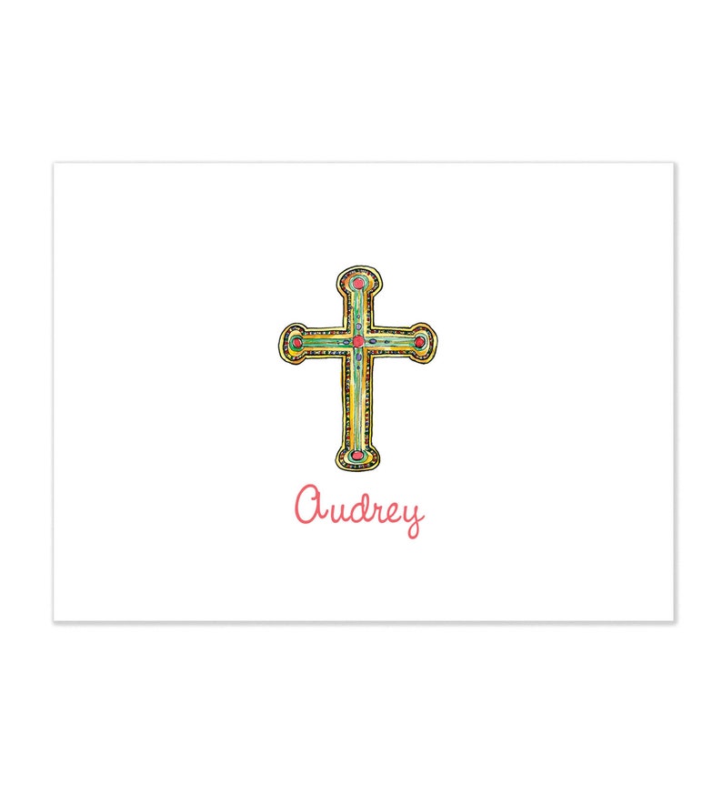 Rustic Cross Thank You Note Cards INSTANT DOWNLOAD Religious Rustic ...