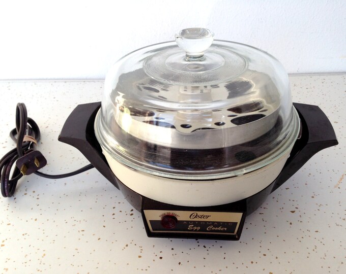 Oster Automatic Electric Egg Cooker & Poacher Vintage Mid Century