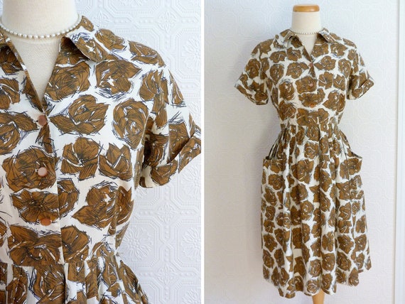 1950s cotton dress