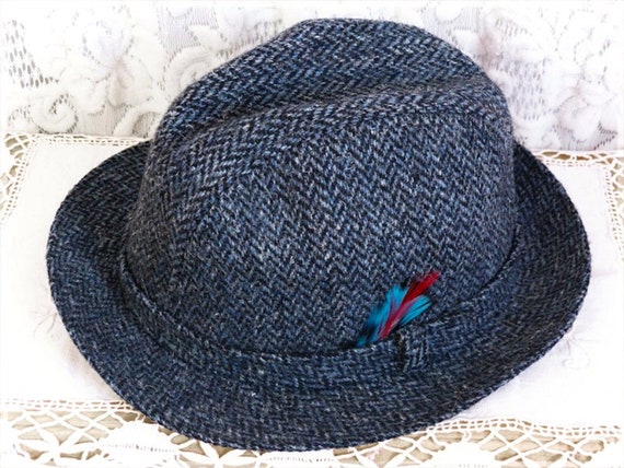Biltmore Harris Tweed Trilby Hat With 