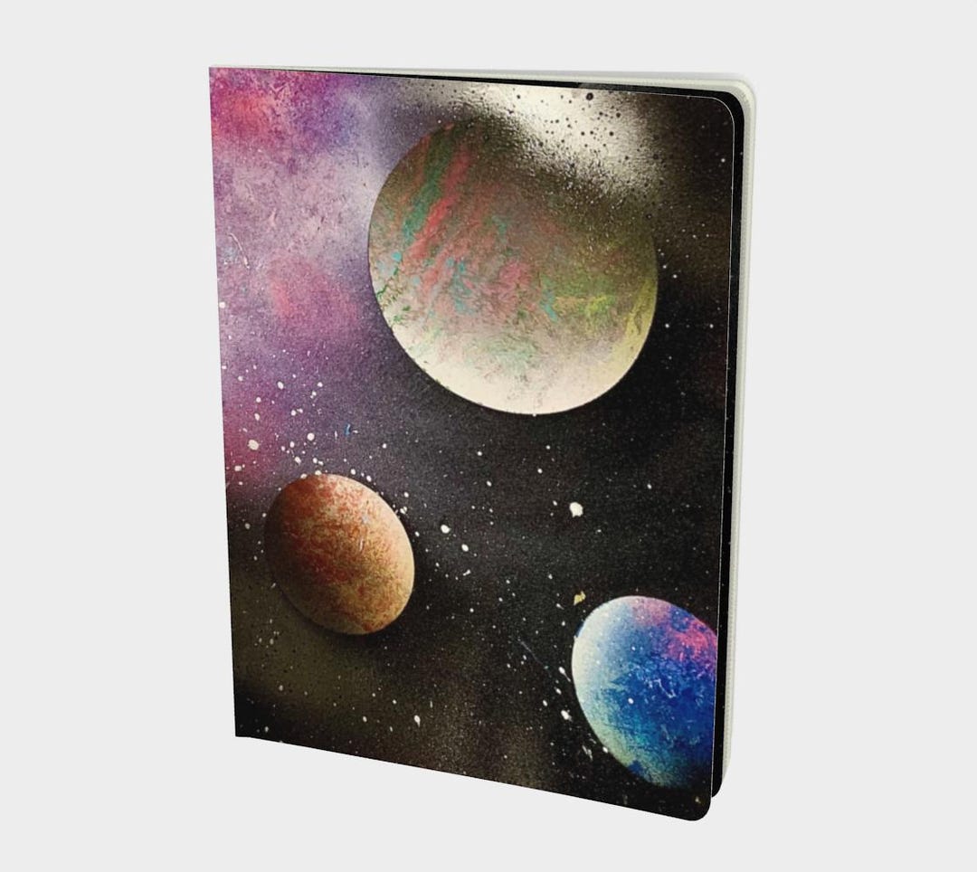 Planets Notebook Art Drawing Writing Stationary Stars Galaxy Astronomy ...