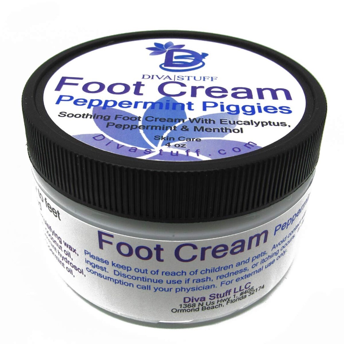 Peppermint & Eucalyptus Foot Cream With Menthol Too By Diva Etsy