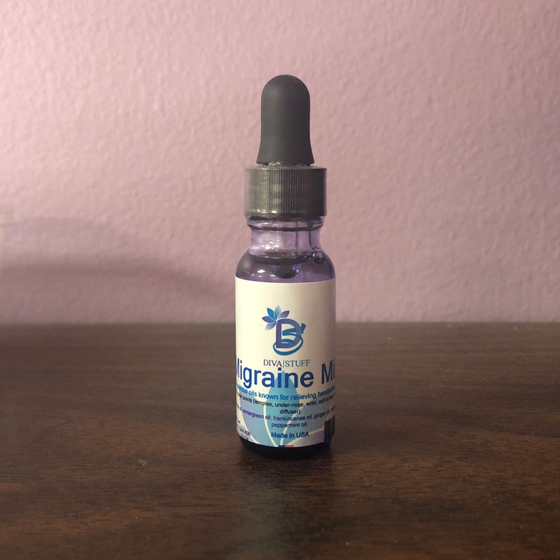 Migraine Mix Essential Oil Blend for Help with Headaches Etsy
