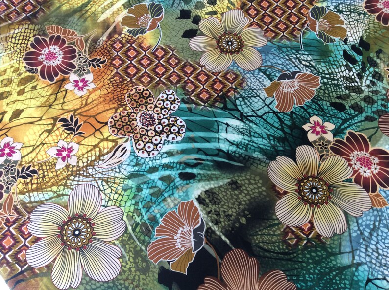 handmade new. Tigris Master Floral curtain valance 42\u201d wide x 15\u201d longheight in 100/% cotton