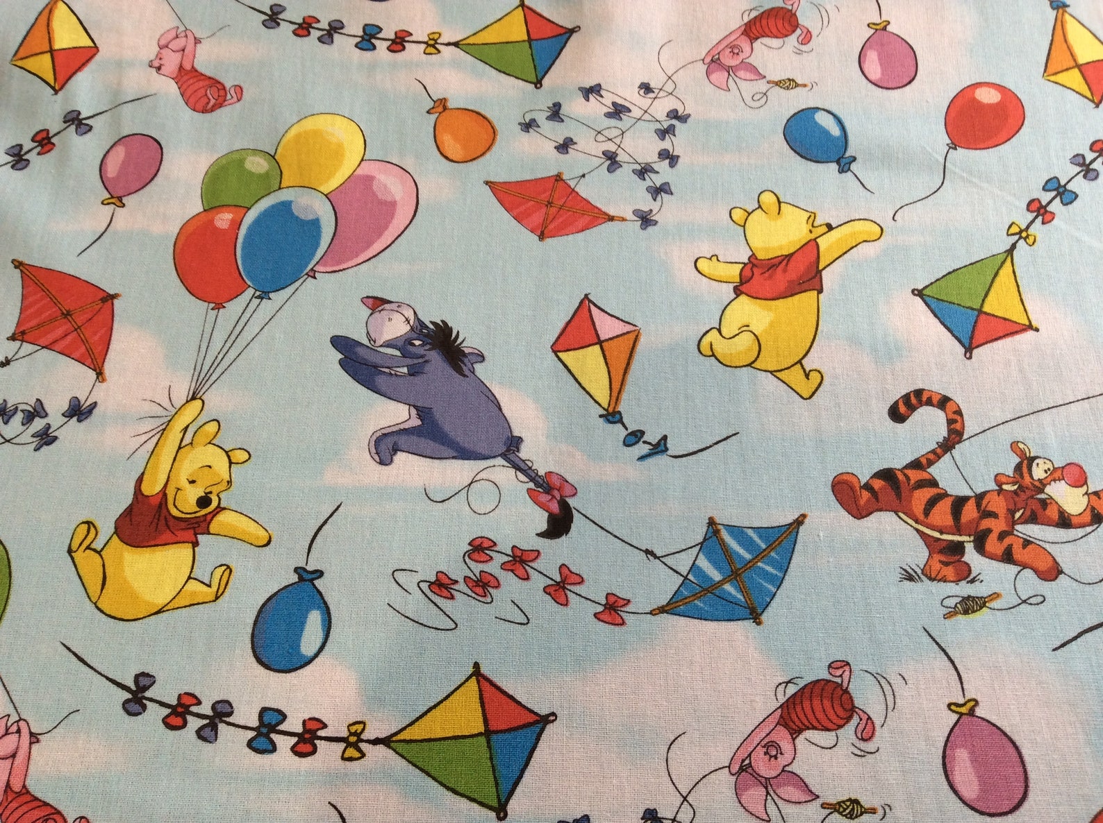 Hobby Lobby Pooh Togetherish Cotton Calico Fabric 1 Yard Piece For