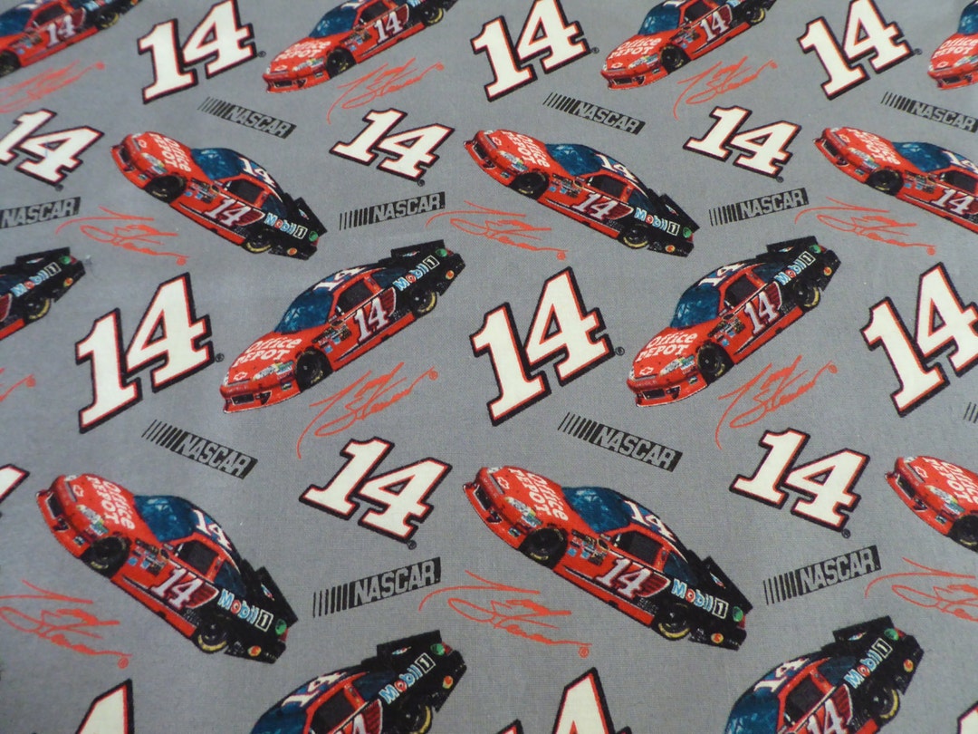 NASCAR 14 Tony Stewart Curtain Valance 42 Wide X 15 Long/height in 100 Cotton Handmade New. Etsy