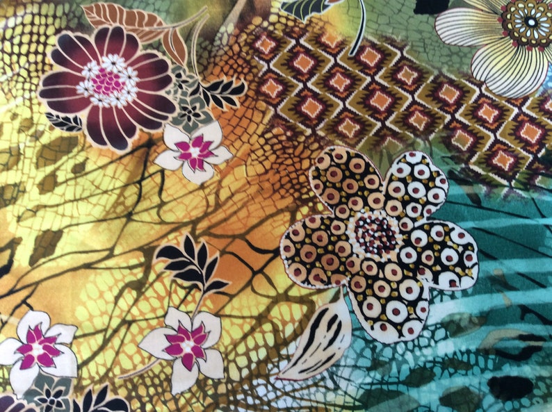 handmade new. Tigris Master Floral curtain valance 42\u201d wide x 15\u201d longheight in 100/% cotton