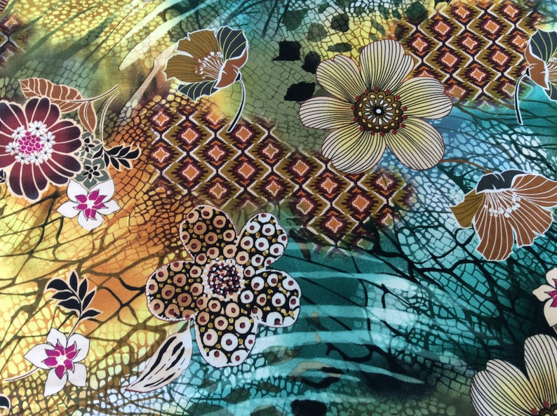 handmade new. Tigris Master Floral curtain valance 42\u201d wide x 15\u201d longheight in 100/% cotton