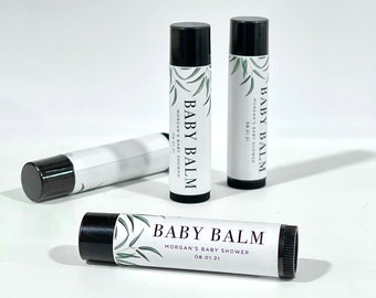 Lip Balm Labels - Customizable Baby Shower, Gender Reveal - 1 Sheet of 10 Lip Balm Labels - Instant Download, Printable