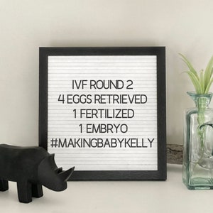 Letter Board Mockup Descarga digital Haga su propio anuncio personalizado Cita Maqueta boda Bebé FIV Escuela de redes sociales Plantilla de palabras