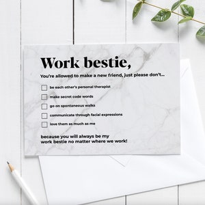 Carte de vœux imprimable personnalisée, modifiable, drôle de collègue quittant, Joke Gag Car, nouvel emploi, Work Bestie, Félicitations, Félicitations, Humour