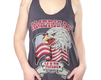 Canotta invecchiata di produzione americana di Rebel Republic: MADE IN USA - Spedizione veloce
