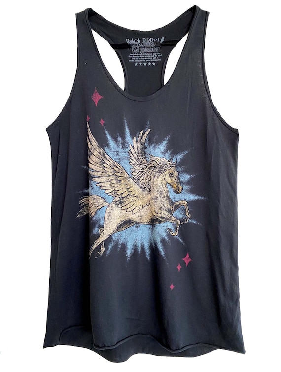 Rebel Republic ヴィンテージ PEGASUS アート、ダメージ加工バギー 