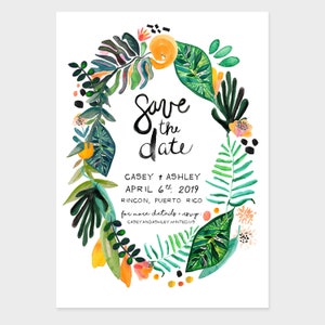 Save the Date: Botanical Tropical Jungle image 2