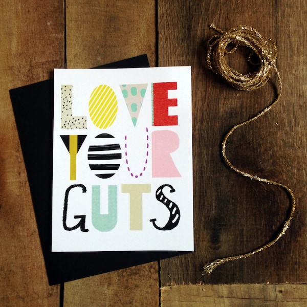 Love Your Guts: enkele kaart blanco van binnen