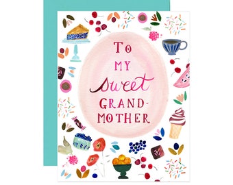 Grandmother Single Card: Blank Inside