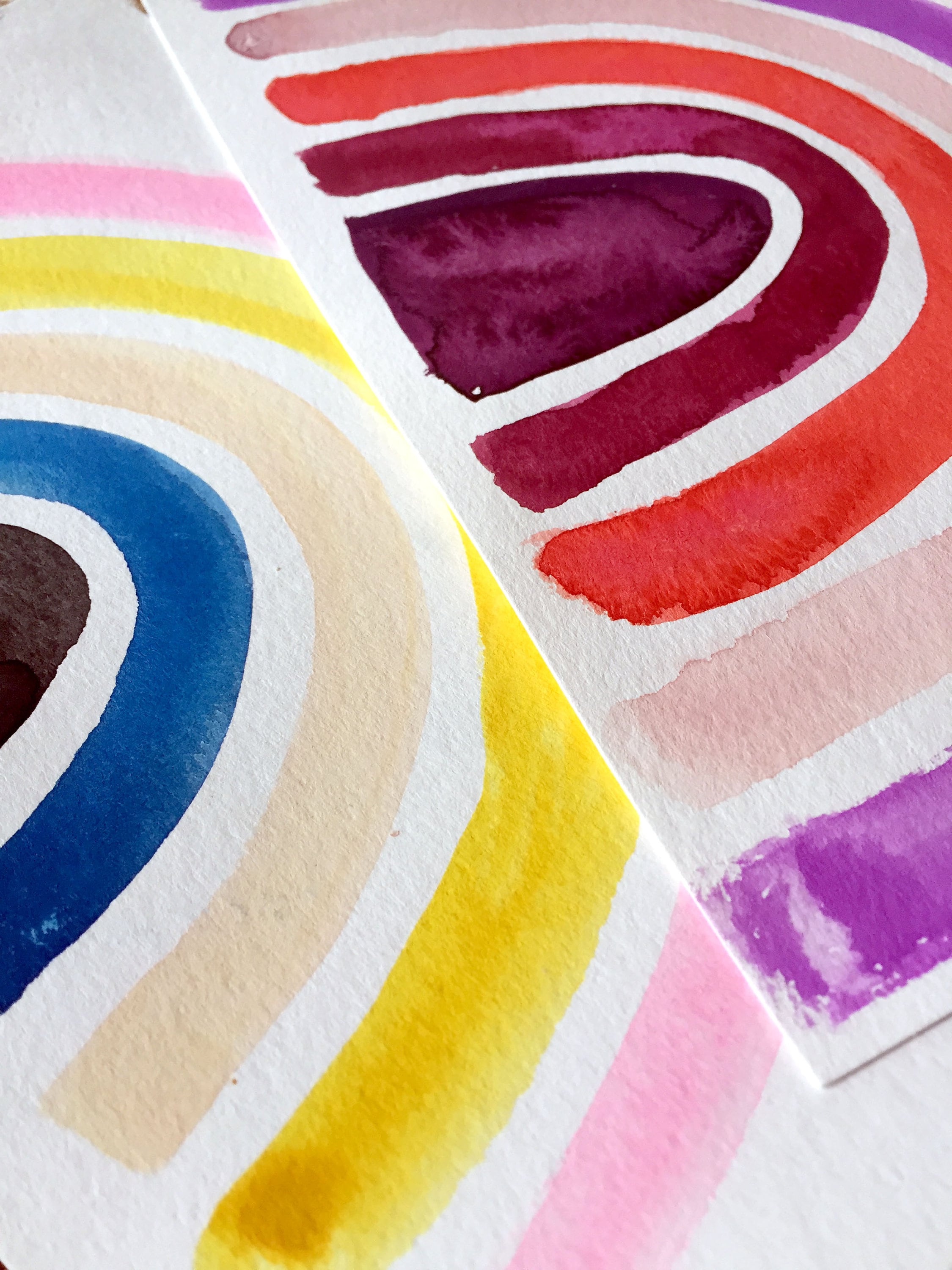 Primary Color Puddle Rainbow
