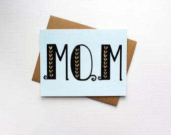 MOM Single Card: Mom (Blank Inside)