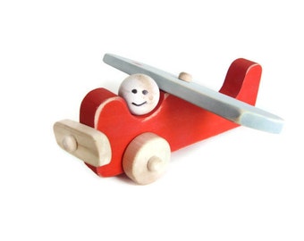 Wooden toy airplane, Wood Plane, Toy Plane