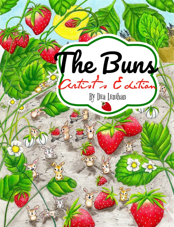 The Buns Premium Spiral Bound Coloring Book Etsy