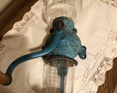 Rare- Authentic All Original Arcade Wall Mount crystal coffee Grinder with CATCH cup