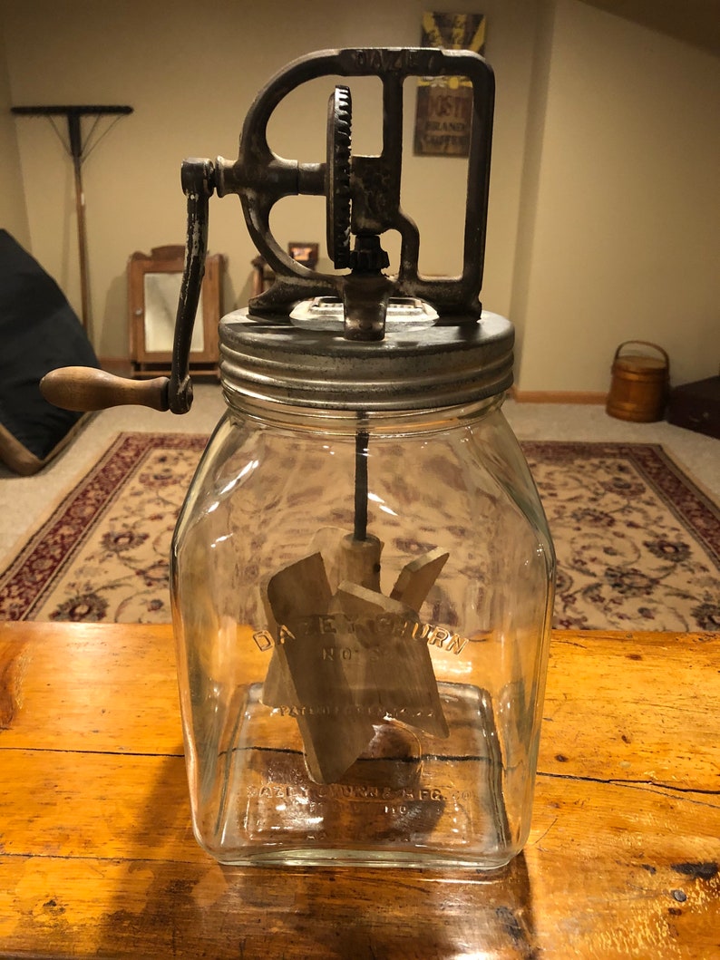 Antique Dazey 60 Butter Churn Hard to Find 6 Quart Etsy