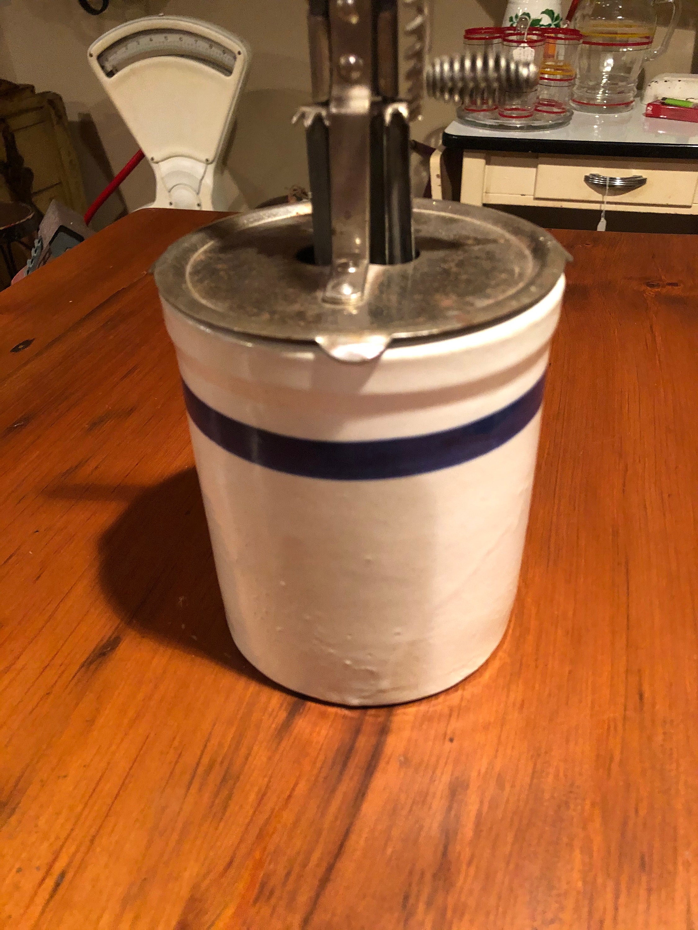 Antique Stoneware Redwing Beater Jar with splashproof A&J Etsy