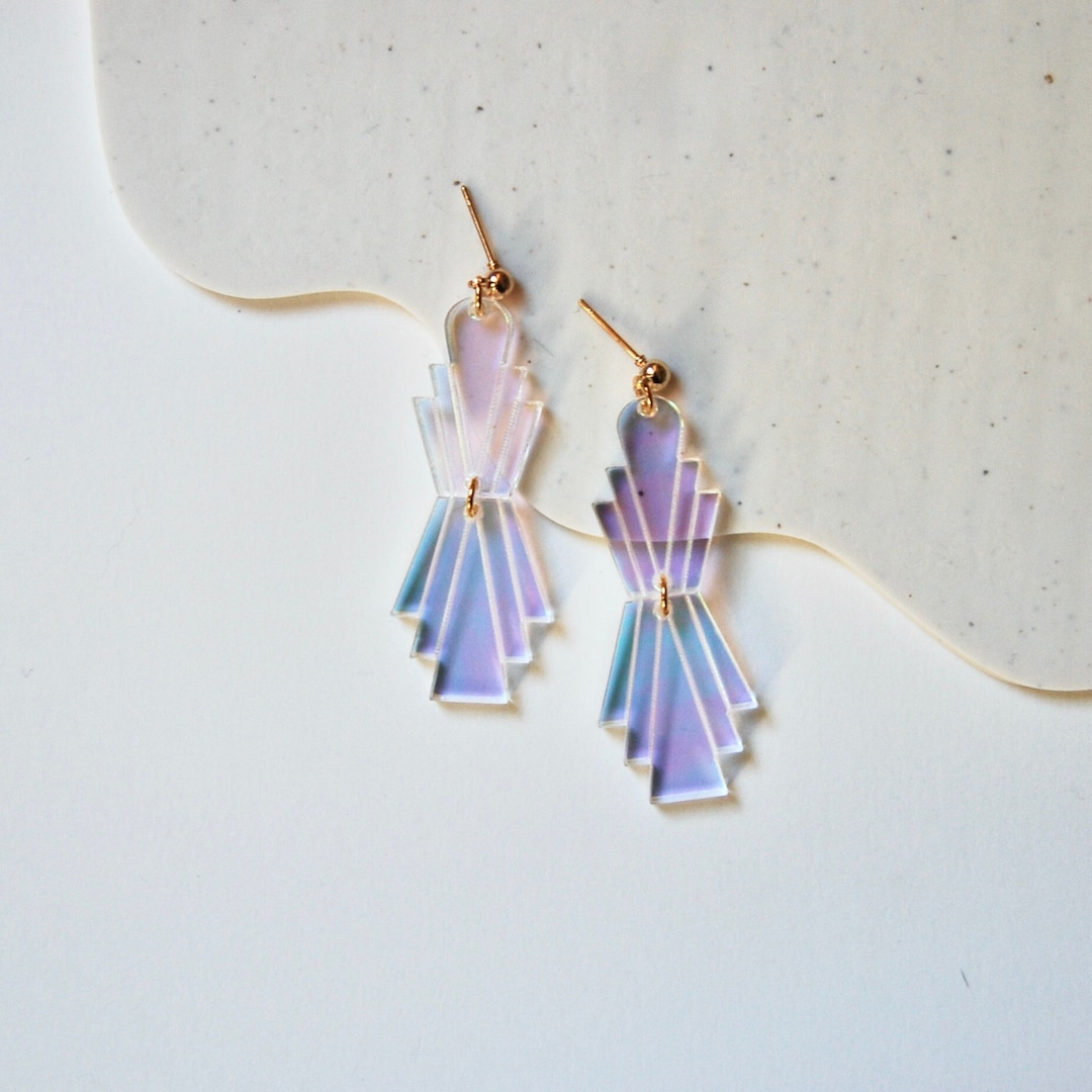 Share 215+ iridescent acrylic earrings