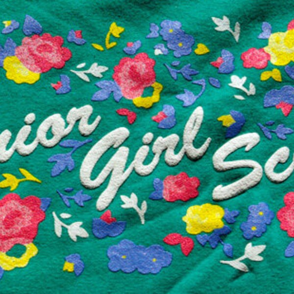 Junior Girl Scouts 80's Sweater Sz.XL