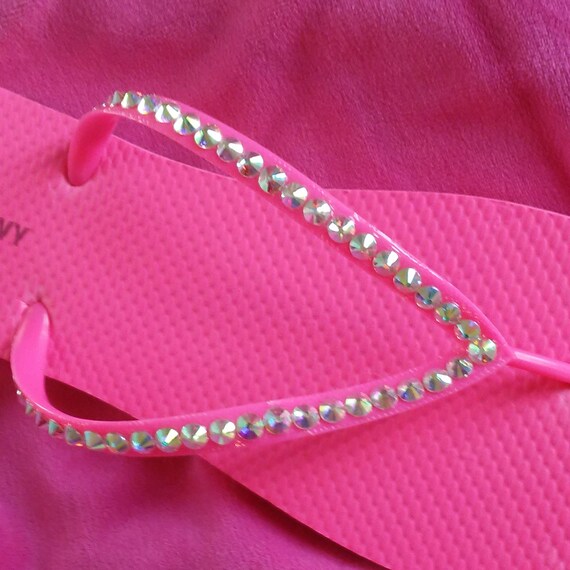 hot pink flip flops