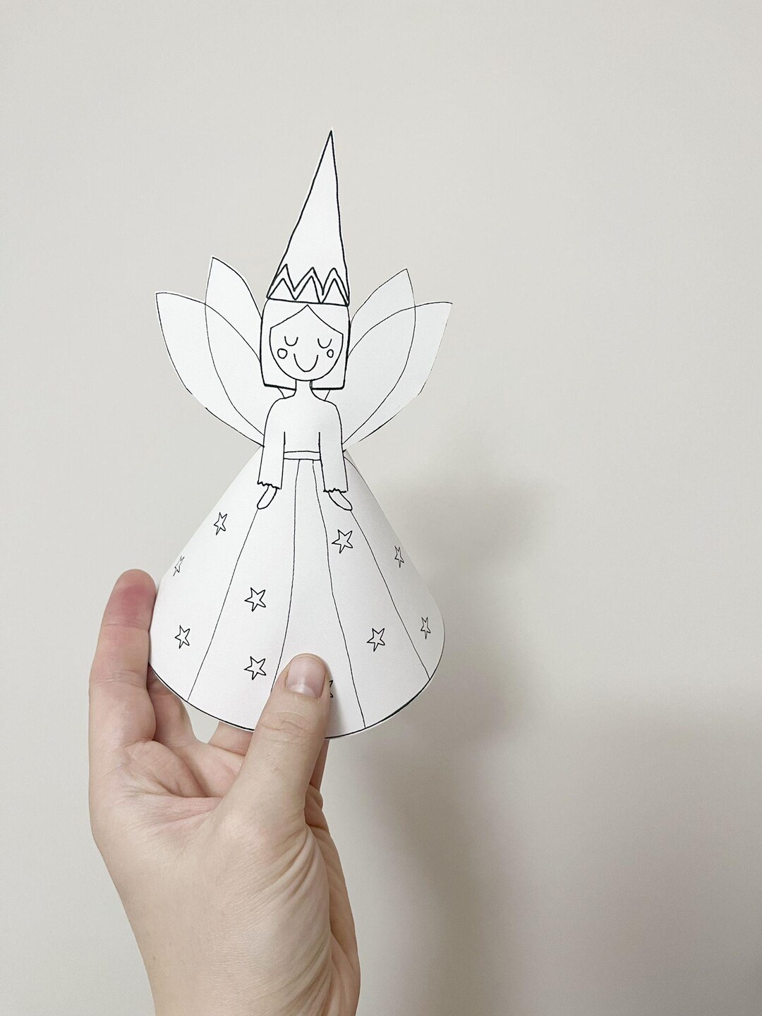 Paper Fairy Dolls: Printable Craft Activity for Kids (PDF) 4 Pcs - Etsy