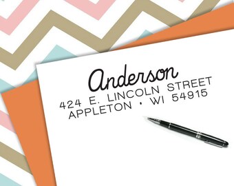 Self-inking CUSTOM STAMP, Pre Inked/self-inking, Address Stamp, Custom Address Stamp, Housewarming Gift, library or business stamp, b5-70